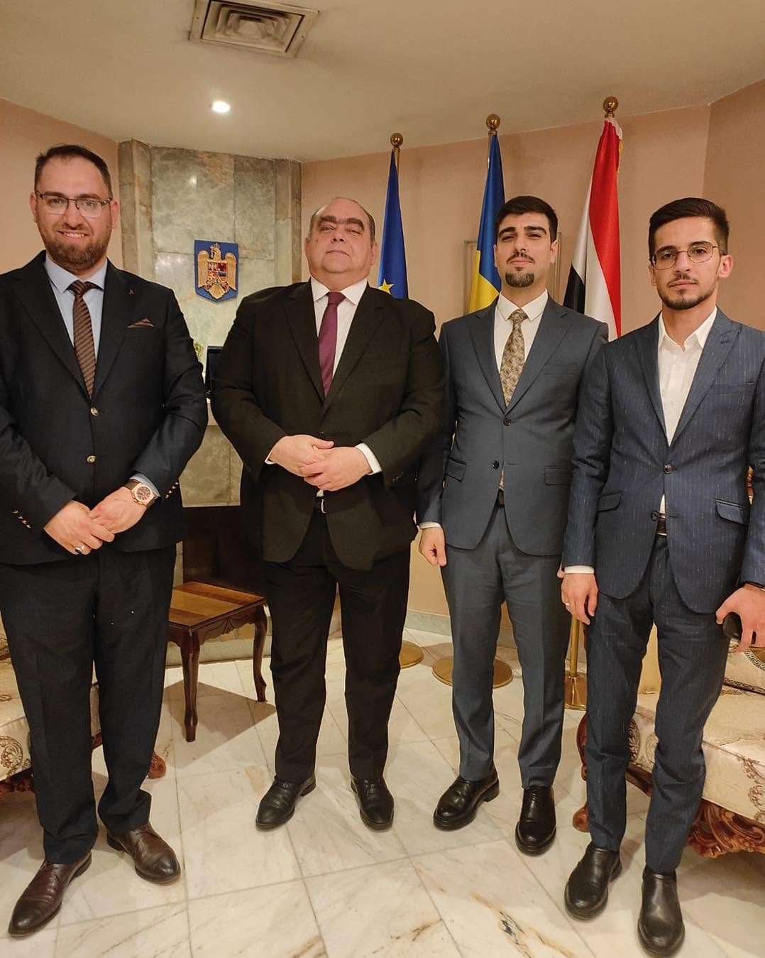 Ishtar Center for Democracy Support Meets with Romanian Ambassador to Iraq